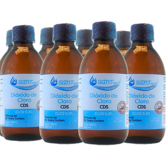 Dióxido de cloro (C.D.S.) 3000 ppm, 250 ml Vidrio